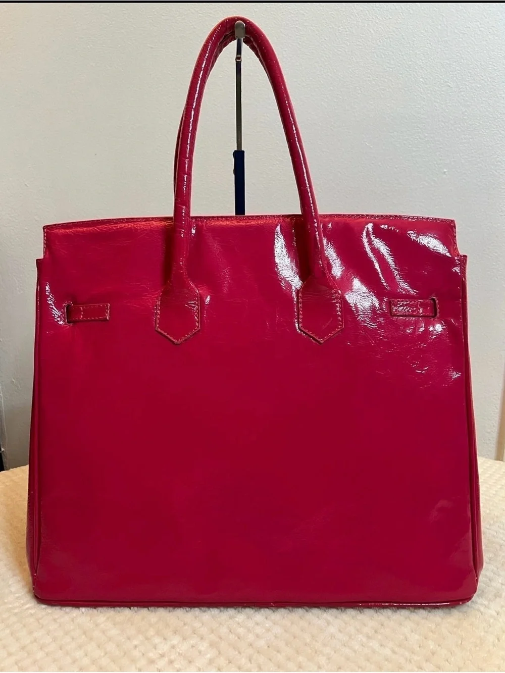 🩷Vintage Marino’s Pink Leather Satchel Kelly Bag Italian Designer🩷